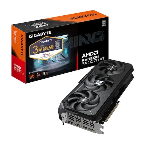 오버시스템-GIGABYTE 라데온 RX 9070 XT GAMING OC D6 16GB 피씨디렉트에 관한 사진